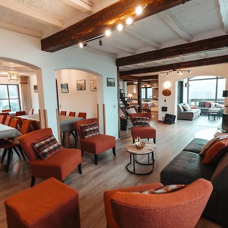 Le Grand Cerf 25 Pers, Malmedy- Chalet Rustique, Jardin Kültér fotó