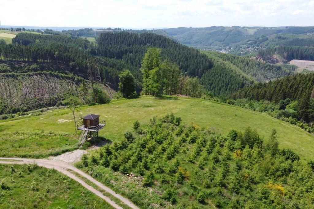 Le Grand Cerf 25 Pers, Malmedy- Chalet Rustique, Jardin Kültér fotó