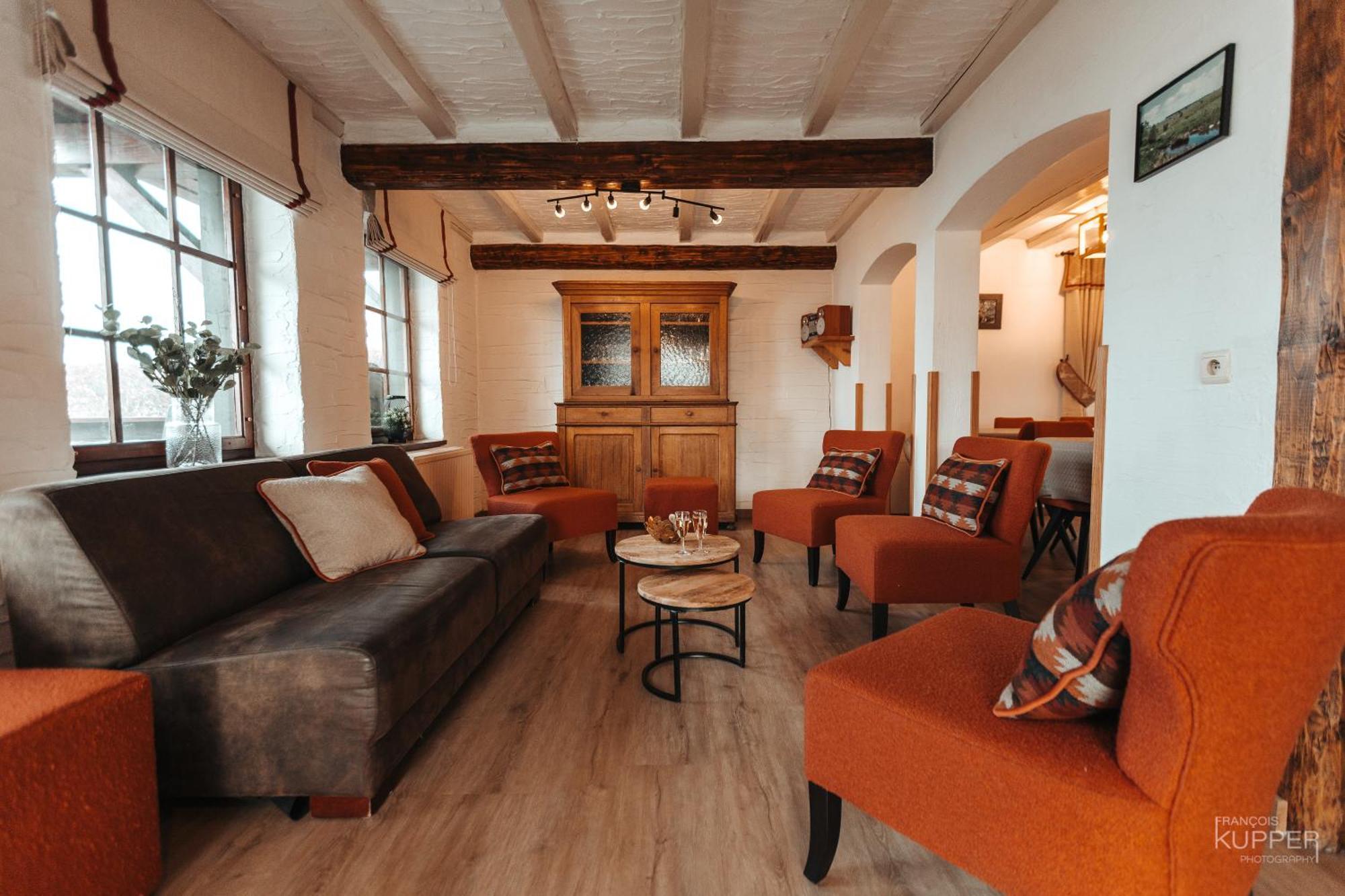 Le Grand Cerf 25 Pers, Malmedy- Chalet Rustique, Jardin Kültér fotó